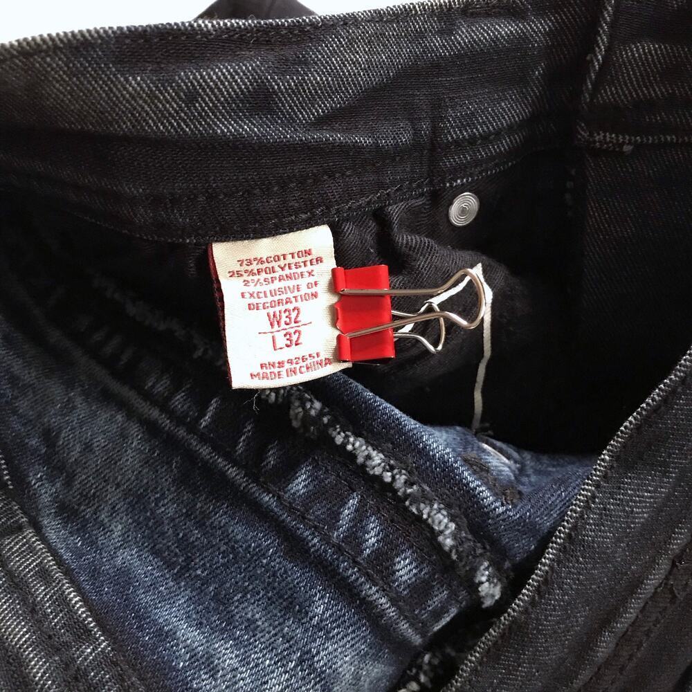 Cote De Nuits NWT Black Skinny Jeans Men 32/32 - Picture 10 of 11